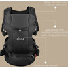 Carus Complete 4-in-1 Baby Carrier  - Grey Dark - Carriers - 3