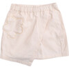 Weewee Flower Patch Pocket Denim Skort, Cream - Skirts - 1 - thumbnail
