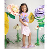 Peri Flower Patch Pocket Denim Skort, Purple - Skirts - 3 - thumbnail