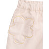 Weewee Flower Patch Pocket Denim Skort, Cream - Skirts - 5