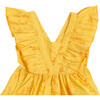 Wonder Wander Mangalgiri Pint Ruffle Sleeve Dress, Yellow - Dresses - 5