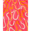 Swiggly Swirly Print Frilly Sleeve Tiered Frock, Pink - Dresses - 6
