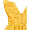 Wonder Wander Mangalgiri Pint Ruffle Sleeve Dress, Yellow - Dresses - 6 - thumbnail
