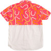 Swiggly Half And Half Swirly Print Shirt, Pink And White - Shirts - 4