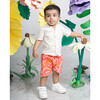 Swiggly Swirly Print Co-Ord Set, White And Pink - Mixed Apparel Set - 6