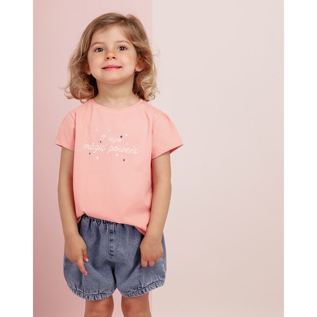 Magic Baby Powers Crew Neck Short Sleeve T-Shirt, Muted Clay Rose - T-Shirts - 5