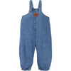 Becky Adjustable Buttoned Strap Denim Overalls, Medium Blue - Overalls - 3