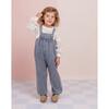 Becky Adjustable Buttoned Strap Denim Overalls, Medium Blue - Overalls - 4
