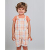 Sam Twill Adjustable Strap Butoned Side Open Overalls, Moonrise Checks - Overalls - 4