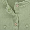 Allison Knit Crew Neck Long Sleeve Buttoned Cardigan, Terragon Green - Cardigans - 4