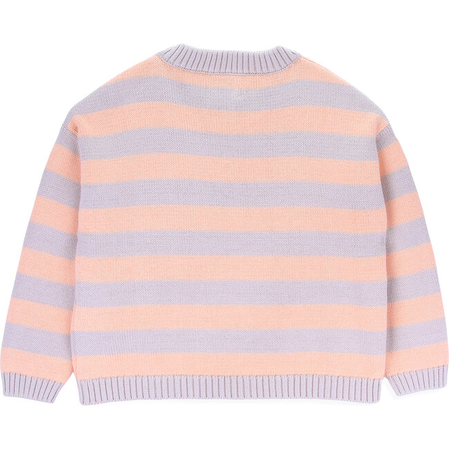 Windy Knitted Drop Shoulder Long Sleeve Sweater, Windy Stripes - Sweaters - 3