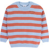 Scouts Knitted Drop Shoulder Long Sleeve Sweater, Scouts Stripes - Sweaters - 1 - thumbnail