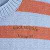 Scouts Knitted Drop Shoulder Long Sleeve Sweater, Scouts Stripes - Sweaters - 2 - thumbnail