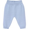 Jeth Rib Knit Waist And Cuff Trousers, Blue Fog - Pants - 1 - thumbnail