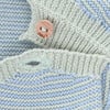 Bay Knitt Crew Neck Long Sleeve Shoulder Open Sweater, Icy Stripes - Sweaters - 2