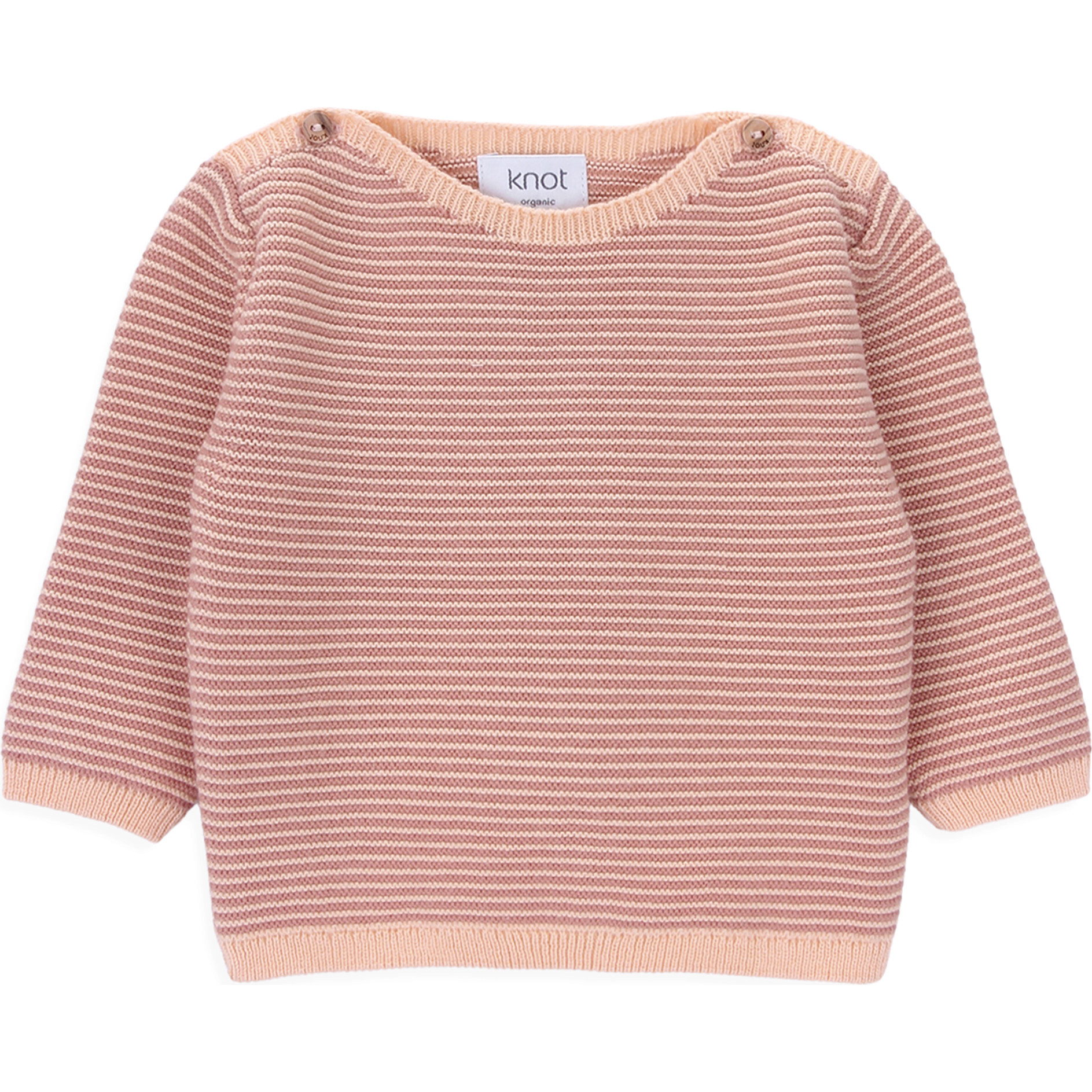 Bay Knitted Costrast Ruffle Collar Long Sleeve Sweater, Sun Stripes - Sweaters - 1