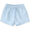 Bodhie Drawstring Elastic Waist Swim Shorts, Big Waves - Swim Trunks - 1 - thumbnail