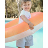 Bodhie Drawstring Elastic Waist Swim Shorts, Big Waves - Swim Trunks - 2