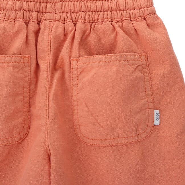 Chris Front And Back Pocket Drawstring Shorts, Brandied Melon Orange - Shorts - 3