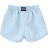 Bodhie Drawstring Elastic Waist Swim Shorts, Big Waves - Swim Trunks - 3
