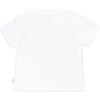 Cousteau Crew Neck Short Sleeve Shoulder Open T-Shirt, White - Tees - 3