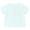 Little Detective Crew Neck Short Sleeve Shoulder Open T-Shirt, Celadon Green - T-Shirts - 3
