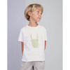 Scarab Crew Neck Short Sleeve T-Shirt, White - T-Shirts - 4