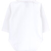 Angel Crew Neck Peter Pan Collar Long Sleeve Buttoned Body, Pearl - Onesies - 3 - thumbnail