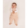 Angel Crew Neck Peter Pan Collar Long Sleeve Buttoned Body, Pearl - Onesies - 4