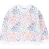 Colorful Drop Shoulder Long Sleeve Dots Sweatshirt, Colorful Dots - Sweatshirts - 1 - thumbnail