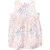 Edith Crew Neck Sleeveless Back-Buttoned Romper, Colorful Dots - Rompers - 1 - thumbnail