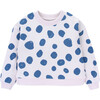 Aquatic Life Drop Shoulder Long Sleeve Dots Sweatshirt, Aquatic Dots - Sweatshirts - 1 - thumbnail