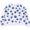 Aquatic Life Drop Shoulder Long Sleeve Dots Sweatshirt, Aquatic Dots - Sweatshirts - 3