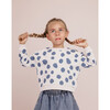 Aquatic Life Drop Shoulder Long Sleeve Dots Sweatshirt, Aquatic Dots - Sweatshirts - 4