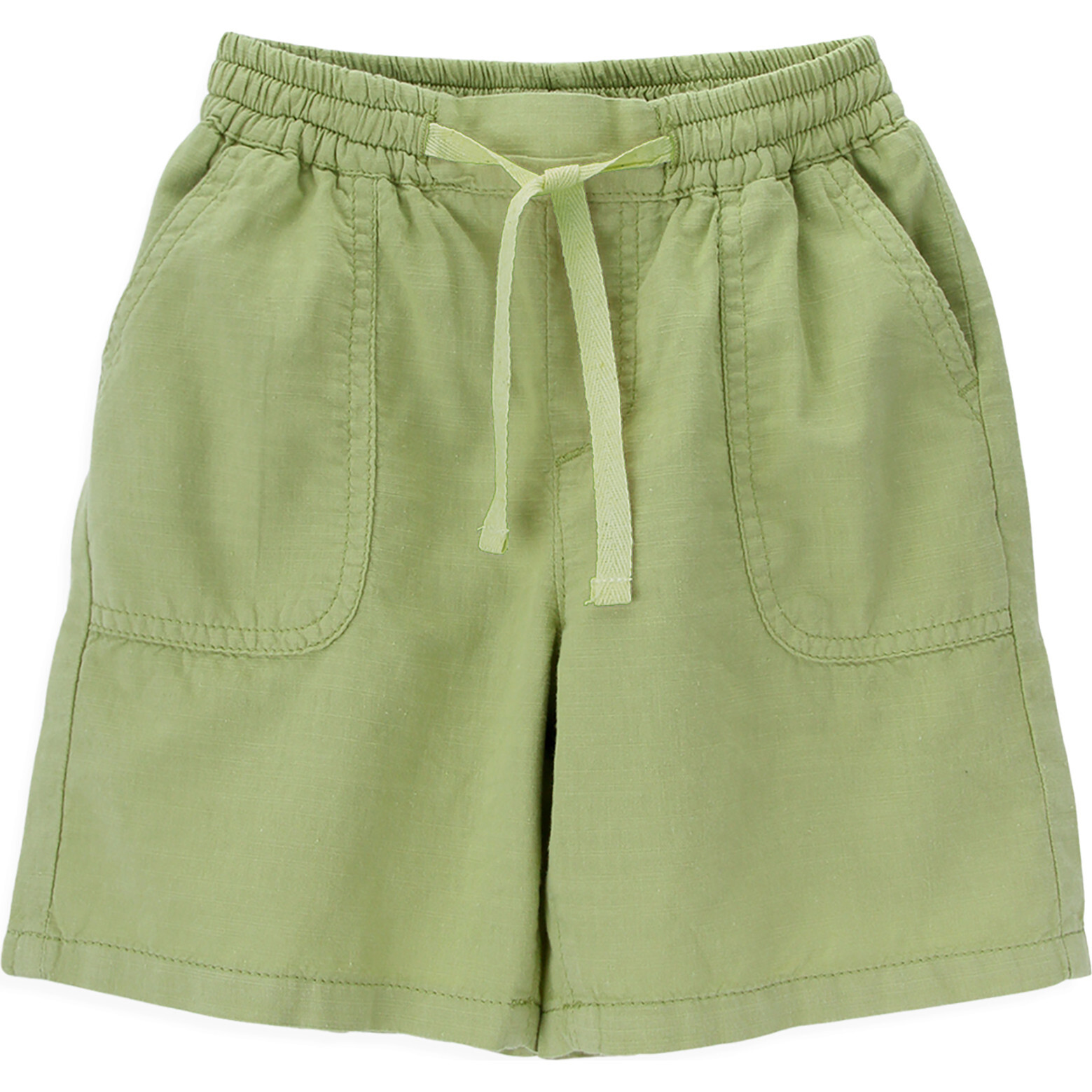 Chris Front And Back Pocket Drawstring Shorts, Terragon Green - Shorts - 1
