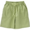 Chris Front And Back Pocket Drawstring Shorts, Terragon Green - Shorts - 1 - thumbnail