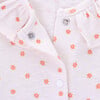 Aurora Round Ruffled Collar Long Sleeve Babygrow, Little Flowers - Bodysuits - 2