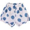 Liz Elastic Waist Shorts, Aquatic Dots - Shorts - 1 - thumbnail