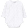 Sonnet Long Sleeve Cross-Open Dotted Buttoned Body, Seeds - Onesies - 1 - thumbnail