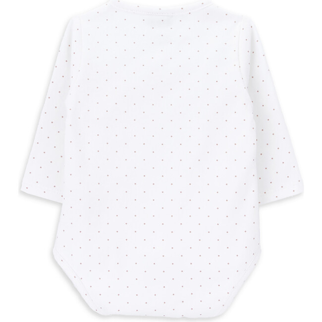 Sonnet Long Sleeve Cross-Open Dotted Buttoned Body, Seeds - Onesies - 3