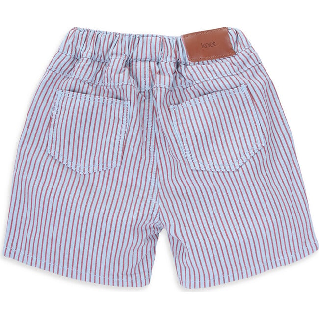 Spike Elastic Waist Front And Back Pocket Shorts, Sea Stripes - Shorts - 2