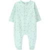 Alani Crew Neck Long Sleeve Buttoned Babygrow, Little Suns - Bodysuits - 1 - thumbnail