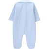 Adrian Contrast Classic Collar Long Sleeve Babygrow, Illusion Blue - Bodysuits - 3