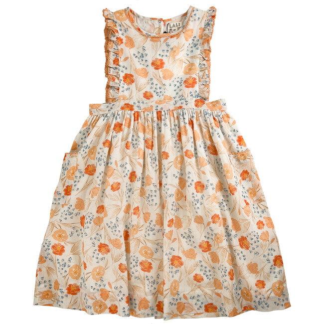Girls Clover Dress, Multi Floral - Dresses - 1