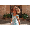 Girls Pinafore Dress, Hydrangea - Dresses - 3