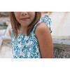 Girls Pinafore Dress, Hydrangea - Dresses - 6