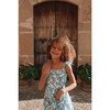 Girls Pinafore Dress, Hydrangea - Dresses - 7