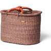 Bolga Rear Bike Basket, Aubergine - Bikes - 1 - thumbnail