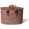 Bolga Rear Bike Basket, Aubergine - Bikes - 3