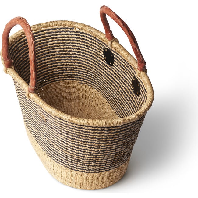 Bolga Rear Bike Basket, Natural/Black - Other Accessories - 5